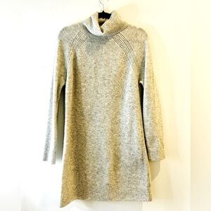 Great Plains London | Wool Blend Turtleneck Sweater Mini Dress